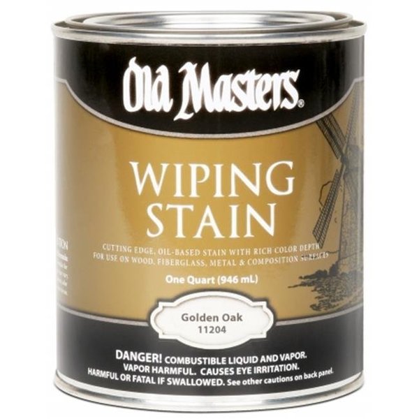 Old Masters Old Masters 11204 1 Quart Golden Oak Wiping Stain 2692382